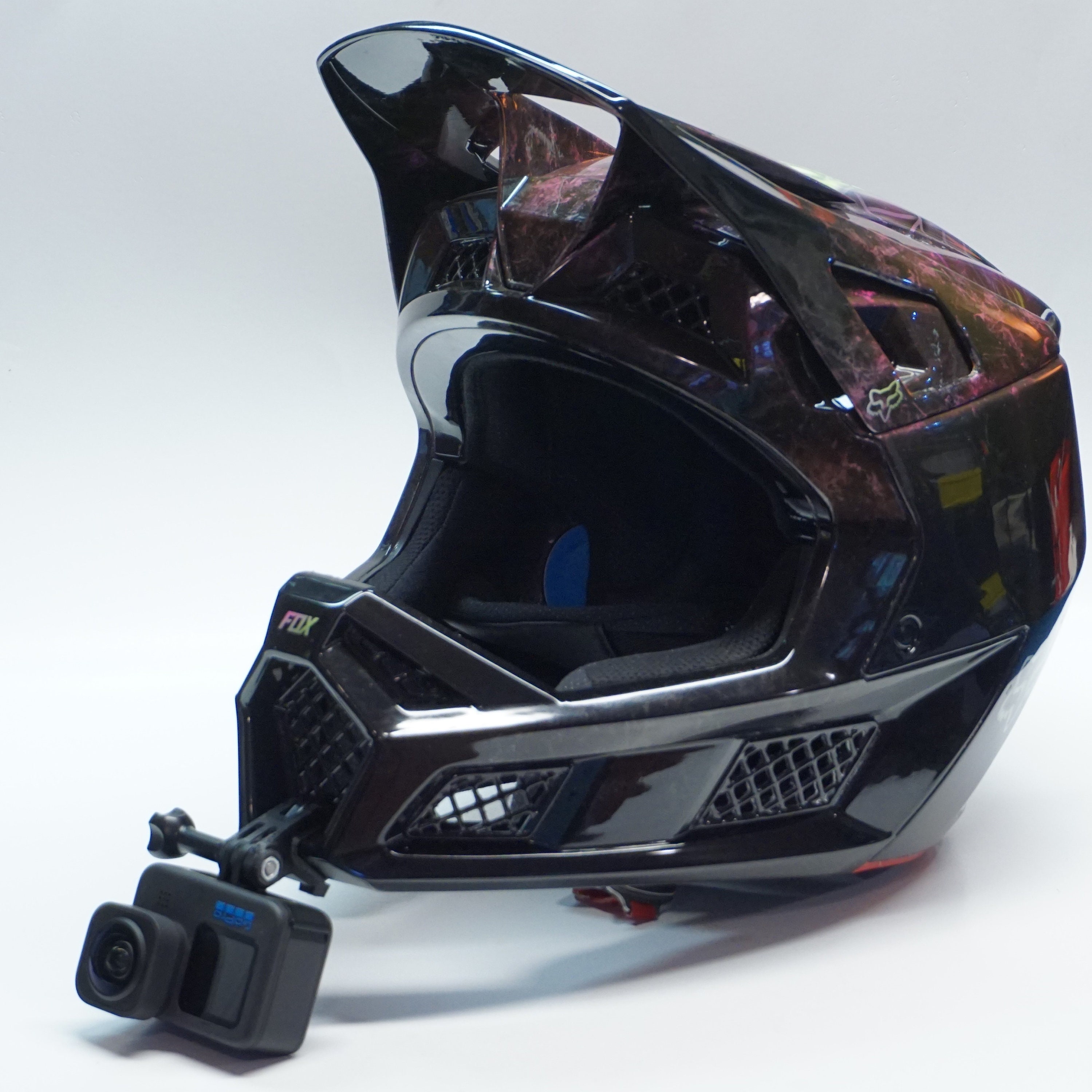 Fox RPC (Rampage Pro Carbon) MTB ヘルメット用 Gopro チンマウント 