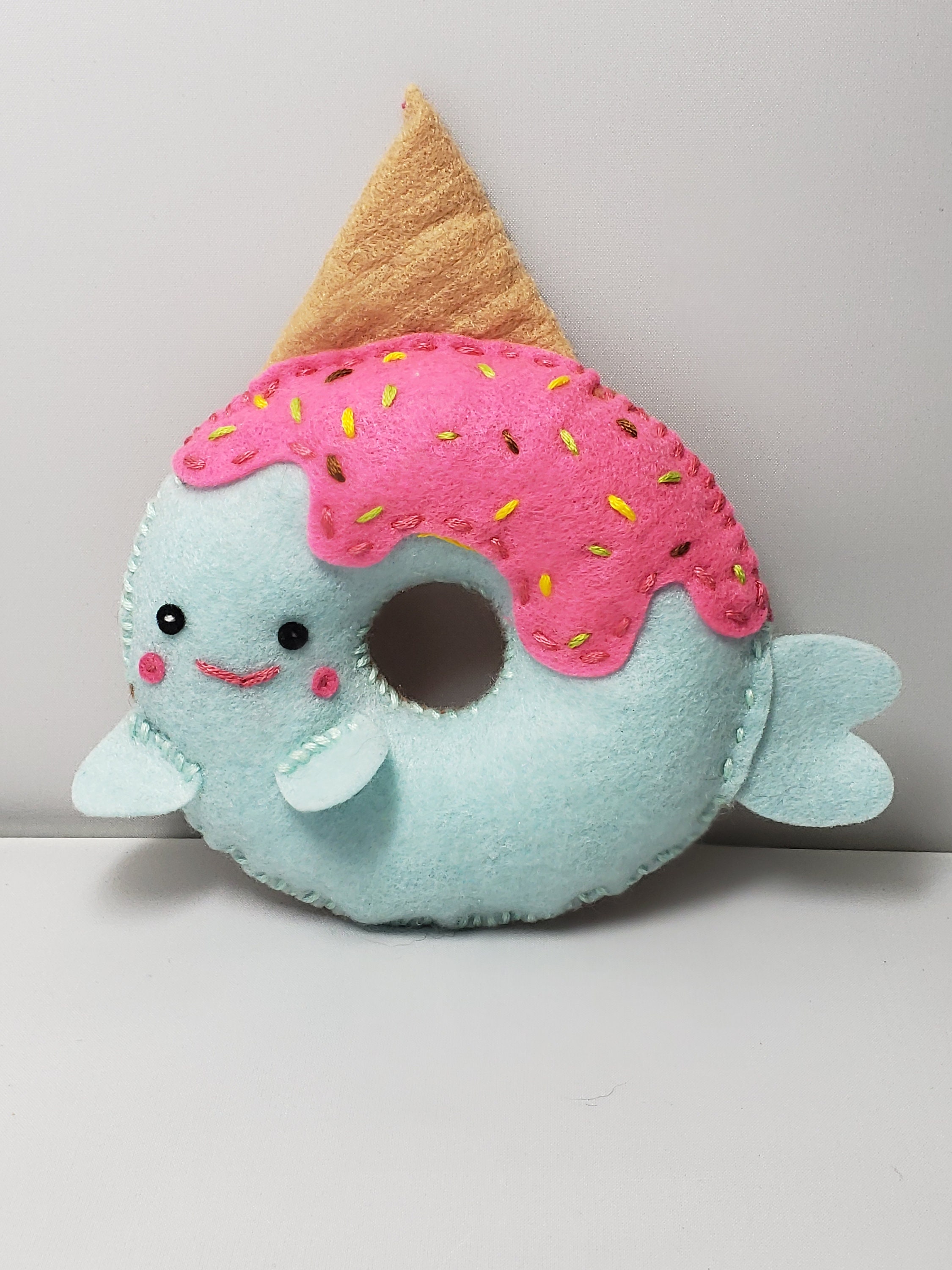narwhal ice cream plush
