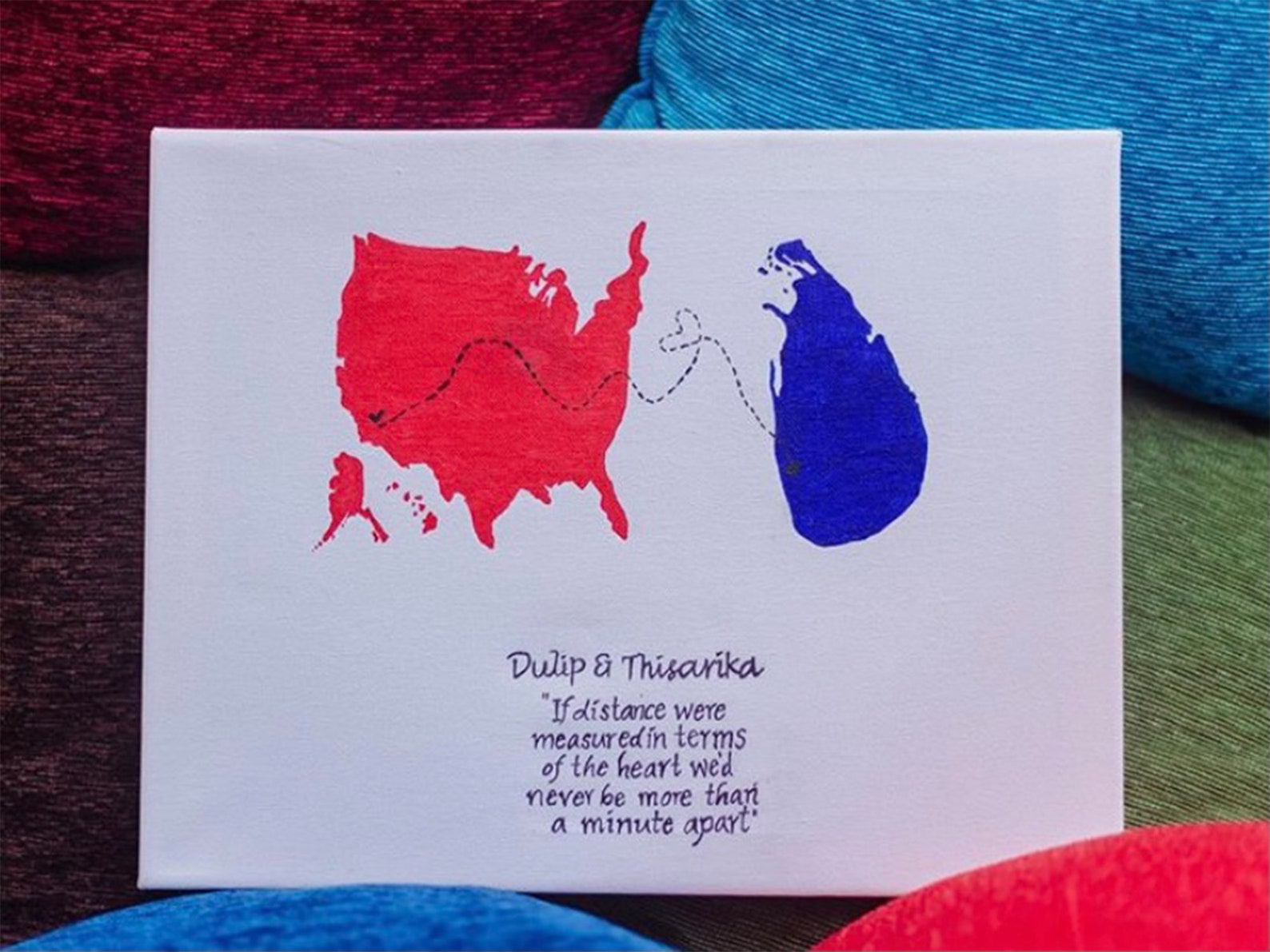 Canvas Painting Gift for Your Loved One hand Made Etsy