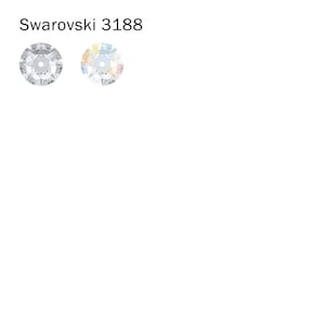 Swarovski 3188 Xirius Lochrose Round Sew-on Stones 4mm/5mm/6mm Center Hole Crystal Sequins