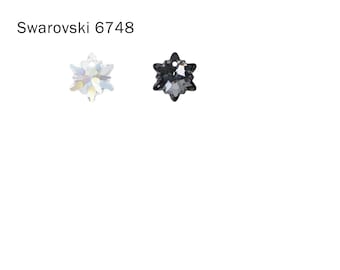 Swarovski 6748 Edelweiss Anhänger 14mm Kristall