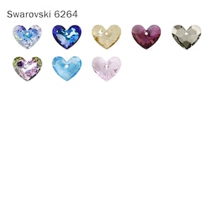 Swarovski 6264 Truly In Love Heart 18mm/28mm Crystal Pendants