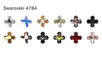 Swarovski 4784 8/14mm Greek Cross Fancy Stones Crystal