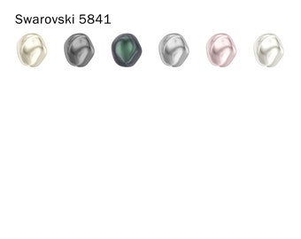 Swarovski 5841 Baroque Round Pearl 8mm/12mm Crystal Pearls