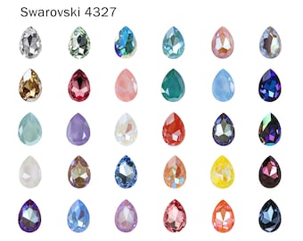 Swarovski 4327 30mmx20mm Large Pear Fancy Stone Crystal