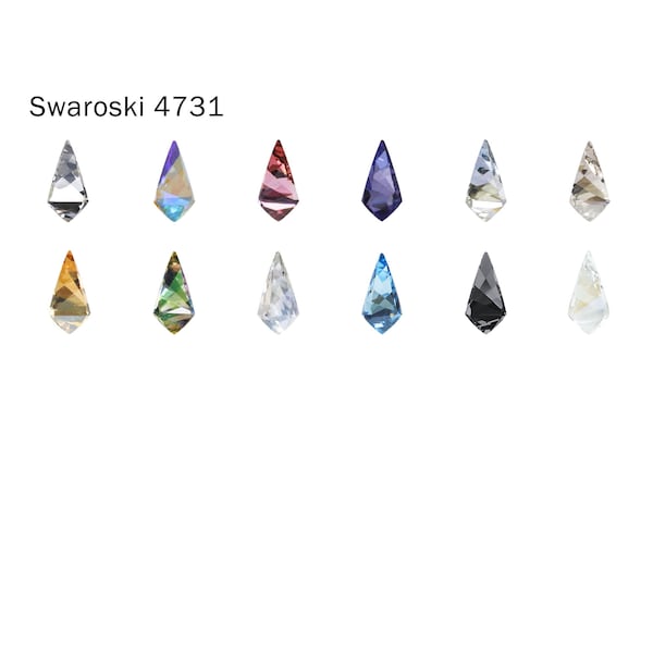 Swarovski 4731 Kite Fancy Stone 10x5/14x7/18x9mm Crystal