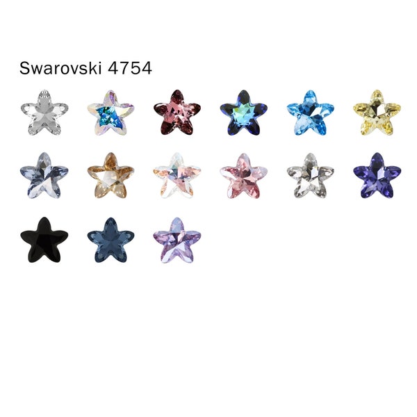 Swarovski 4754 8x8mm/13x13.5mm/18x18.5mmStarbloom Fancy Stone Crystal