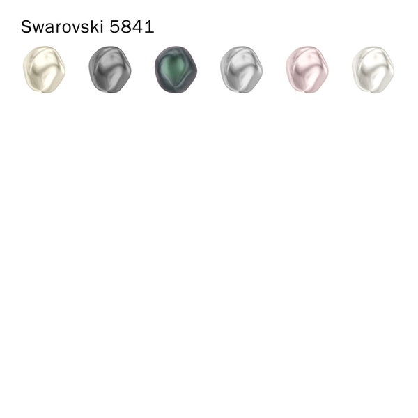 Swarovski 5841 Baroque Round Pearl 8mm/12mm Crystal Pearls