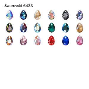 Swarovski 6433 Päronskurna hängen 11,5x8/16 x 11 mm Klassiskt hänge Kristall