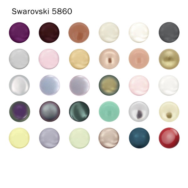 Swarovski 5860 Coin Pearl 10mm/12mm/14mm Crystal Pearls