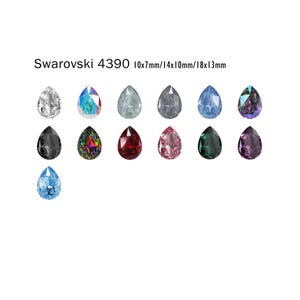 Swarovski 4390 Mirage Pear Fancy Stone 10x7mm/14x10mm/18x13mm Crystal