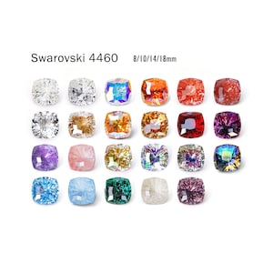 Swarovski 4460 8/10/14/18mm Mystic Square Fancy Stone Crystal