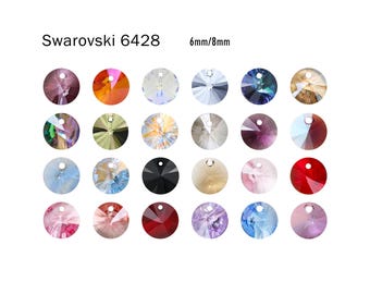 Swarovski 6428 Xilion-hanger 6 mm/8 mm kristal