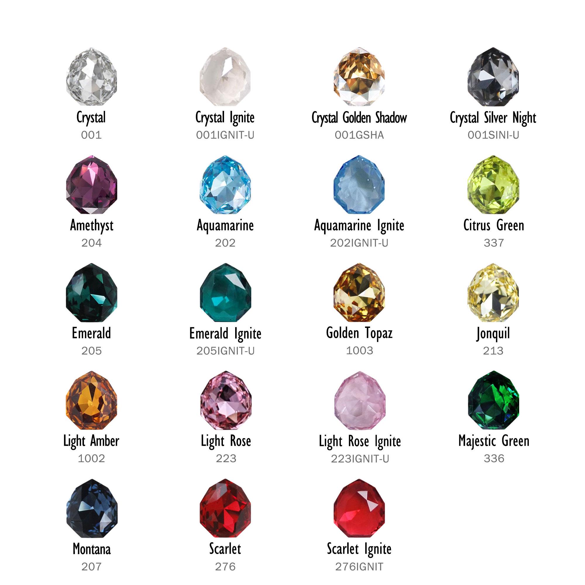 Swarovski 4329 Majestic Fancy Stone Crystal 14x12.1mm/10x8.7mm