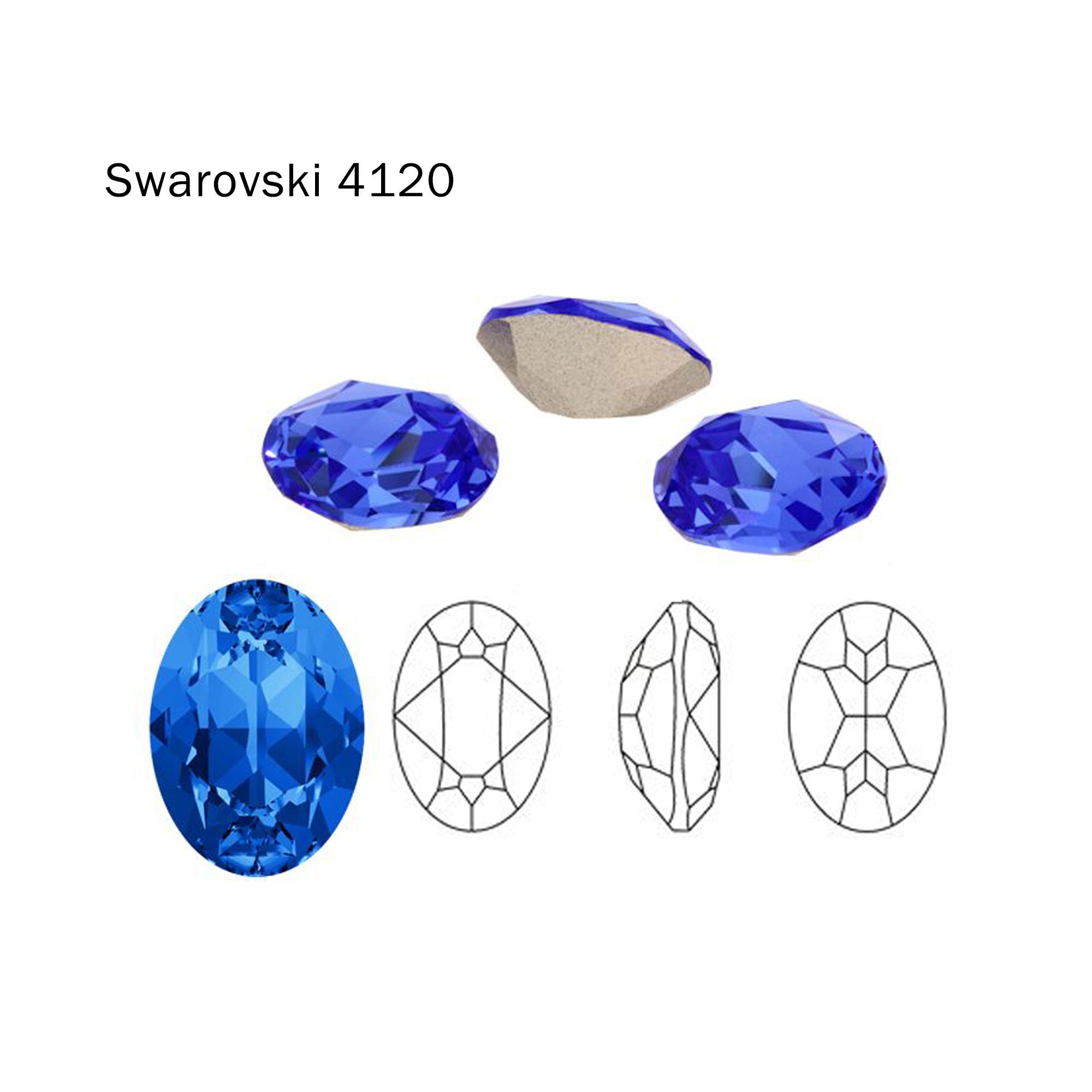 Swarovskiスワロフスキー#4120 18×13mmクリスタル48粒パック 