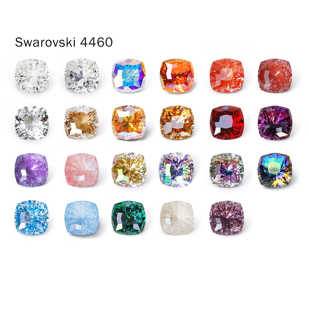 Swarovski 4460 8/10/14/18mm Mystic Square Fancy Stone Crystal Etsy