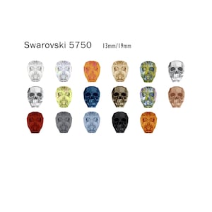 Koralik czaszka Swarovski 5750 13 mm/19 mm kryształ
