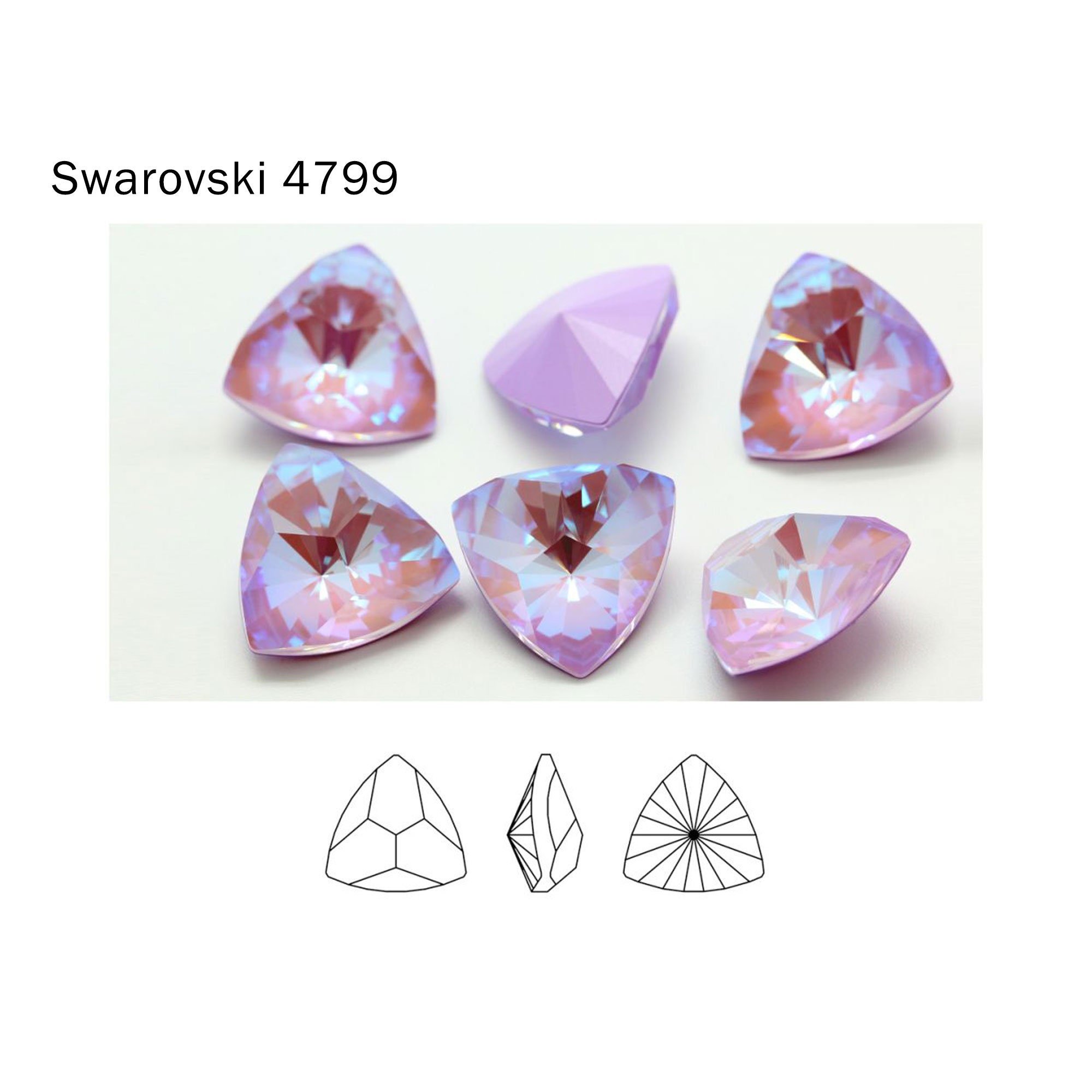 スワロフスキー 4799 6x6.1 mm/9.2x9.4 mm/14x14.3 mm/20x20.4 mm