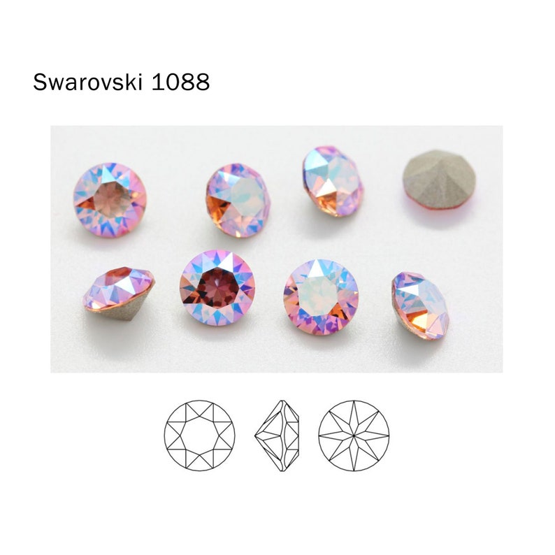 Swarovski 1088 SS24/SS29/SS34/SS39/SS45 XIRIUS Chaton Rundstein B Bild 6