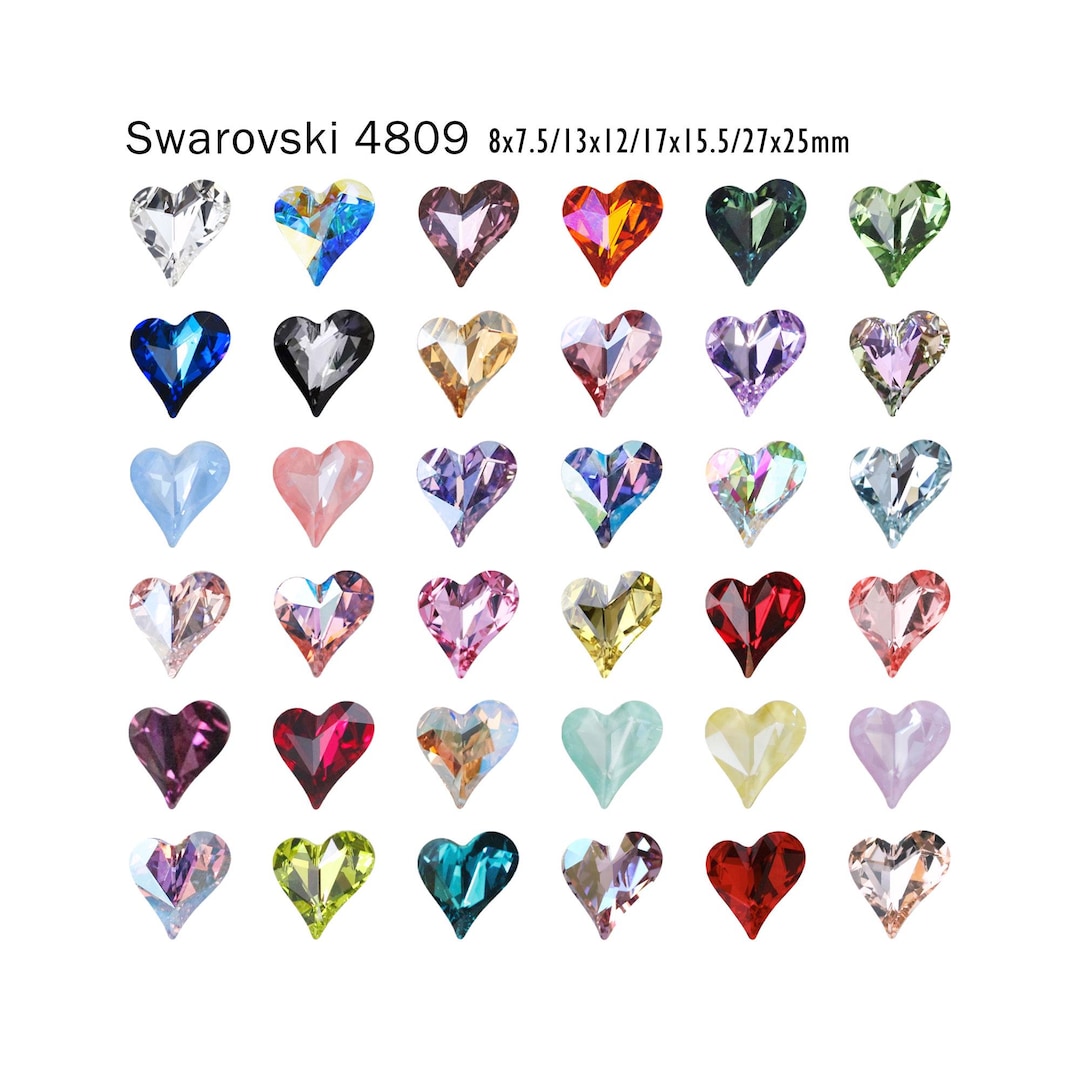 Swarovski 4809 8x7.5 /13x12 /17x15.5/ 27x25mm Sweet Heart