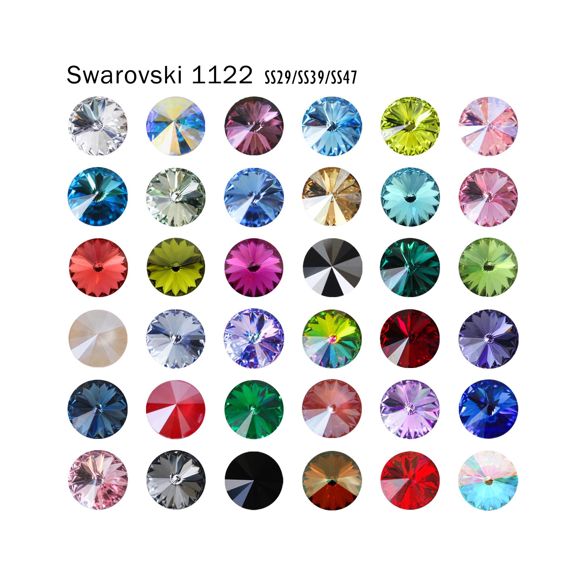 Swarovski 1122 Ss29/ss39/ss47/6mm/8mm/10mm Rivoli Round