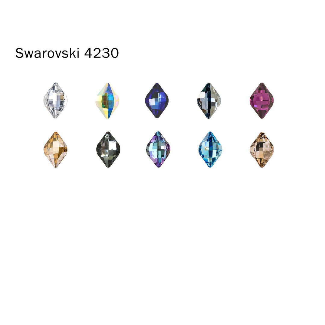 Swarovski 4230 14x9mm/19x12mm Lemon Fancy Stone Crystal - Etsy