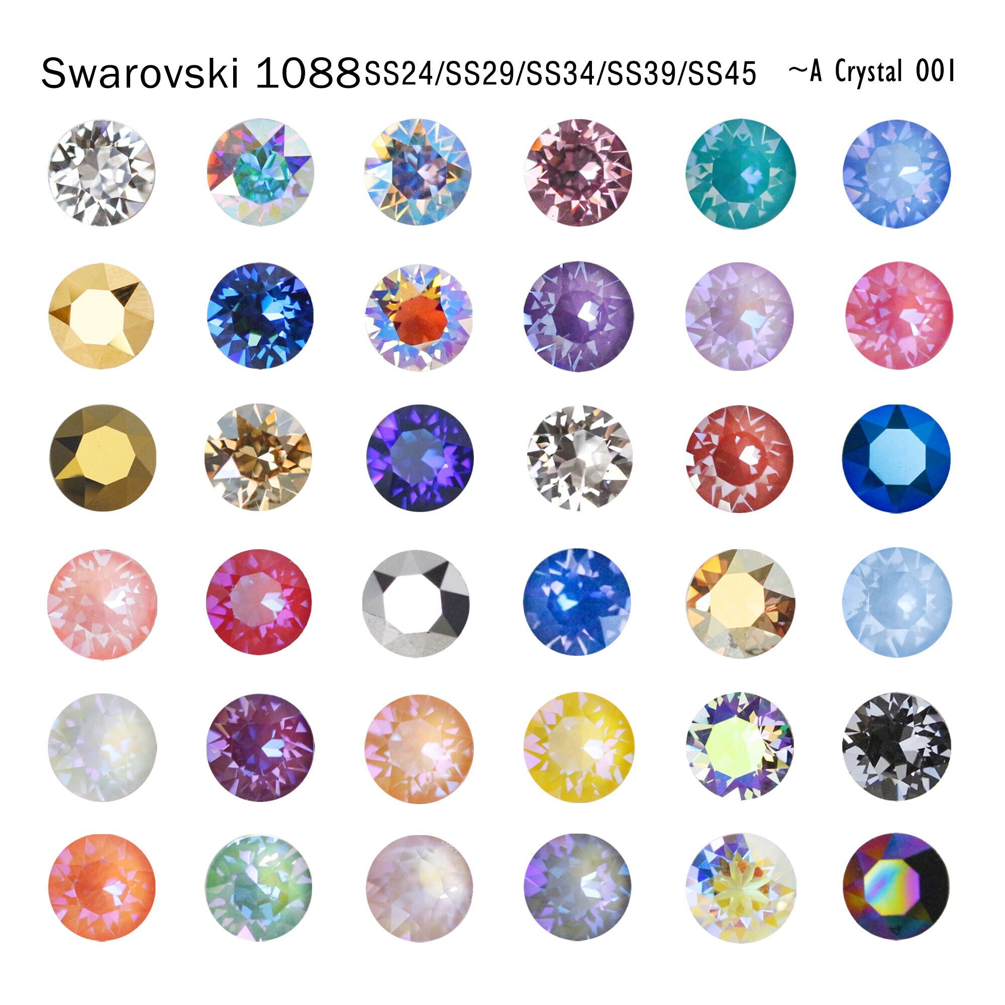 Swarovski Crystals Rhinestones Gems Flat Back Crystal AB HOT