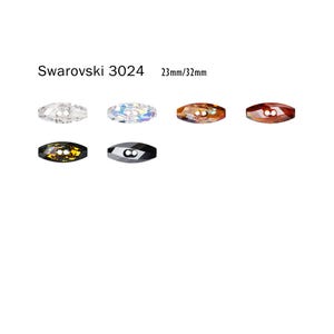 Swarovski 3024 Dufflecoat Button 23/32 mm Crystal Buttons