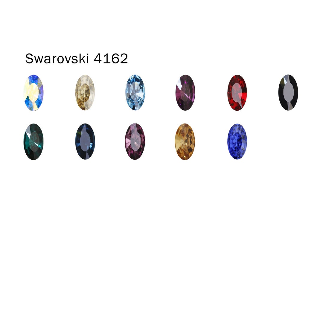 Swarovski 4120 C 6x4/ 8x6/ 14x10/ 18x13/ 25x18mm Oval Fancy Stone Crystal