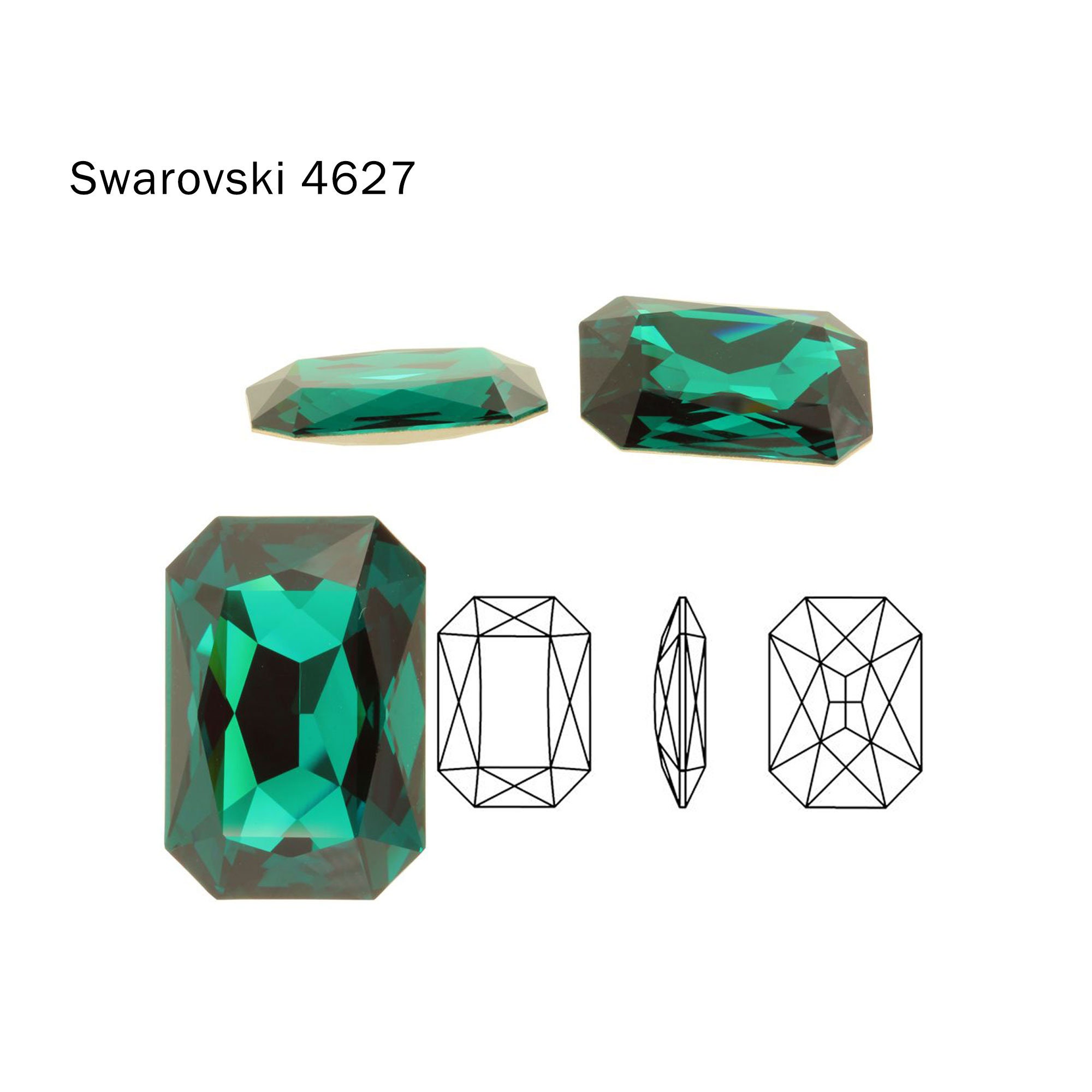 Fancy Octagonal Swarovski 4627 27x18.5mm Octagon Fancy Stone Crystal - Etsy