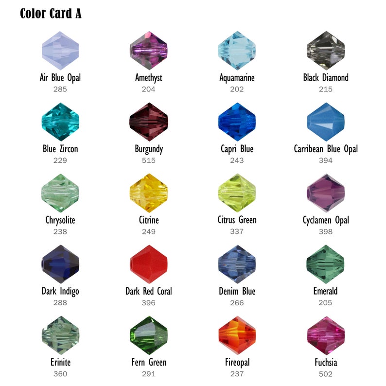 Swarovski 5301/5328 Xilion Bicone Beads B-Colors 2.5mm/3mm/4mm/5mm/6mm Crystal image 2