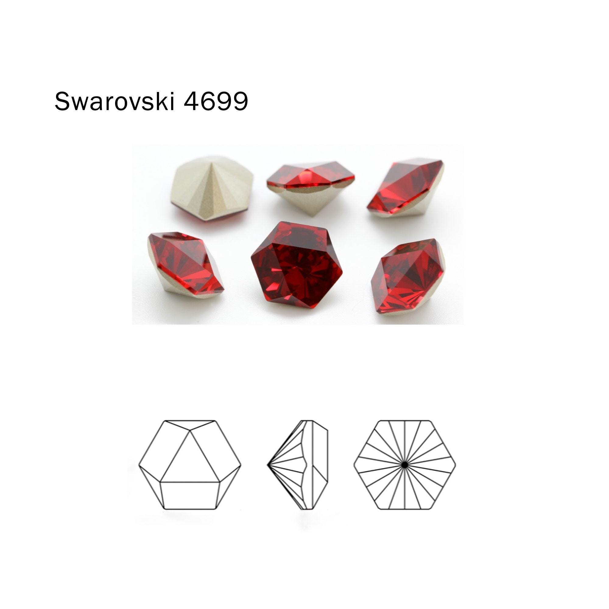 Swarovski 4699 6x6.9mm/ 9.4x10.8mm/ 14x16mm Kaleidoscope Hexagon