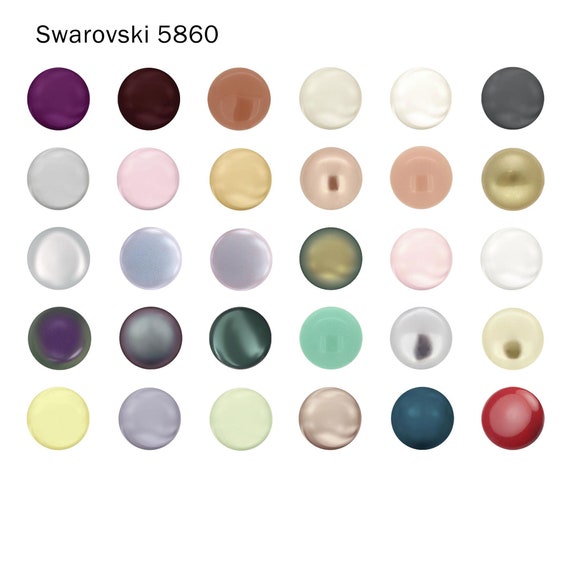 Swarovski 5860 Coin Pearl 10mm 12mm 14mm Crystal Pearls Etsy Canada
