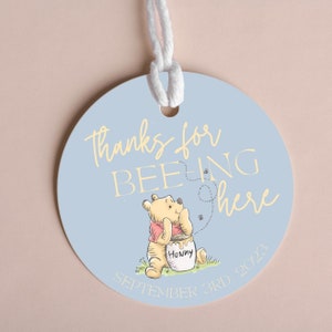 Étiquettes pour cadeaux Winnie l'ourson