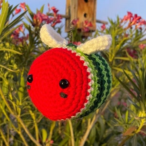 Crochet Watermelon Bee