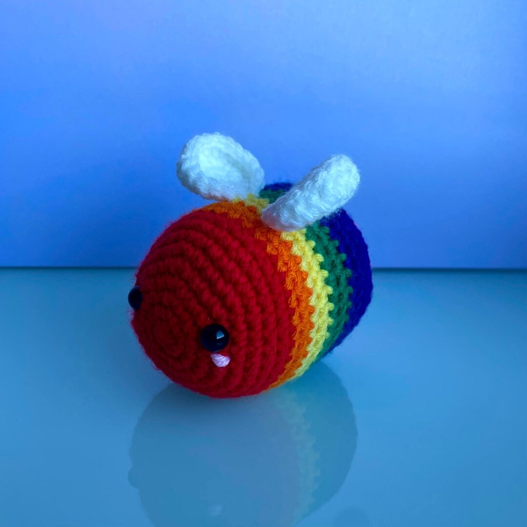 Crochet Rainbow Bee - Etsy