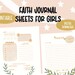 Printable Faith Journal Christian Printable for Kids Sunday - Etsy