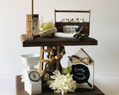 Farmhouse Kitchen Tiered Tray Decor Farmhouse kitchen Decor Farmhouse Tray Decor Bundle Rustic Tray Decor Farm Fresh Kitchen Decor