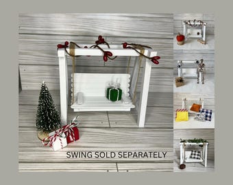 Decorative Sets for Tiered Tray Porch Swing, Tiered Tray Porch Swing, Farmhouse Tiered Tray Decor