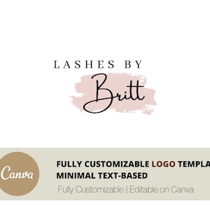 Premade Logo Design Template | Fully Customizable on Canva | INSTANT DOWNLOAD