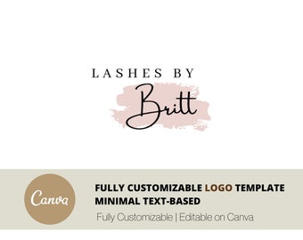 Premade Logo Design Template | Fully Customizable on Canva | INSTANT DOWNLOAD