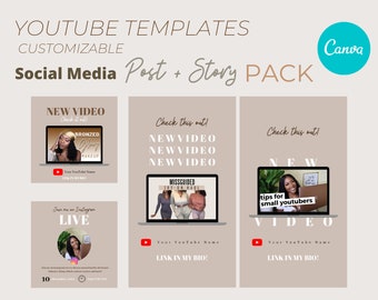 Diy Canva YouTube Post / Storia + Feed PACK