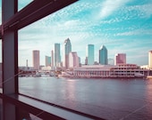 Downtown Tampa Through a Window