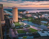 Curtis Hixon Park in Downtown Tampa Aerial