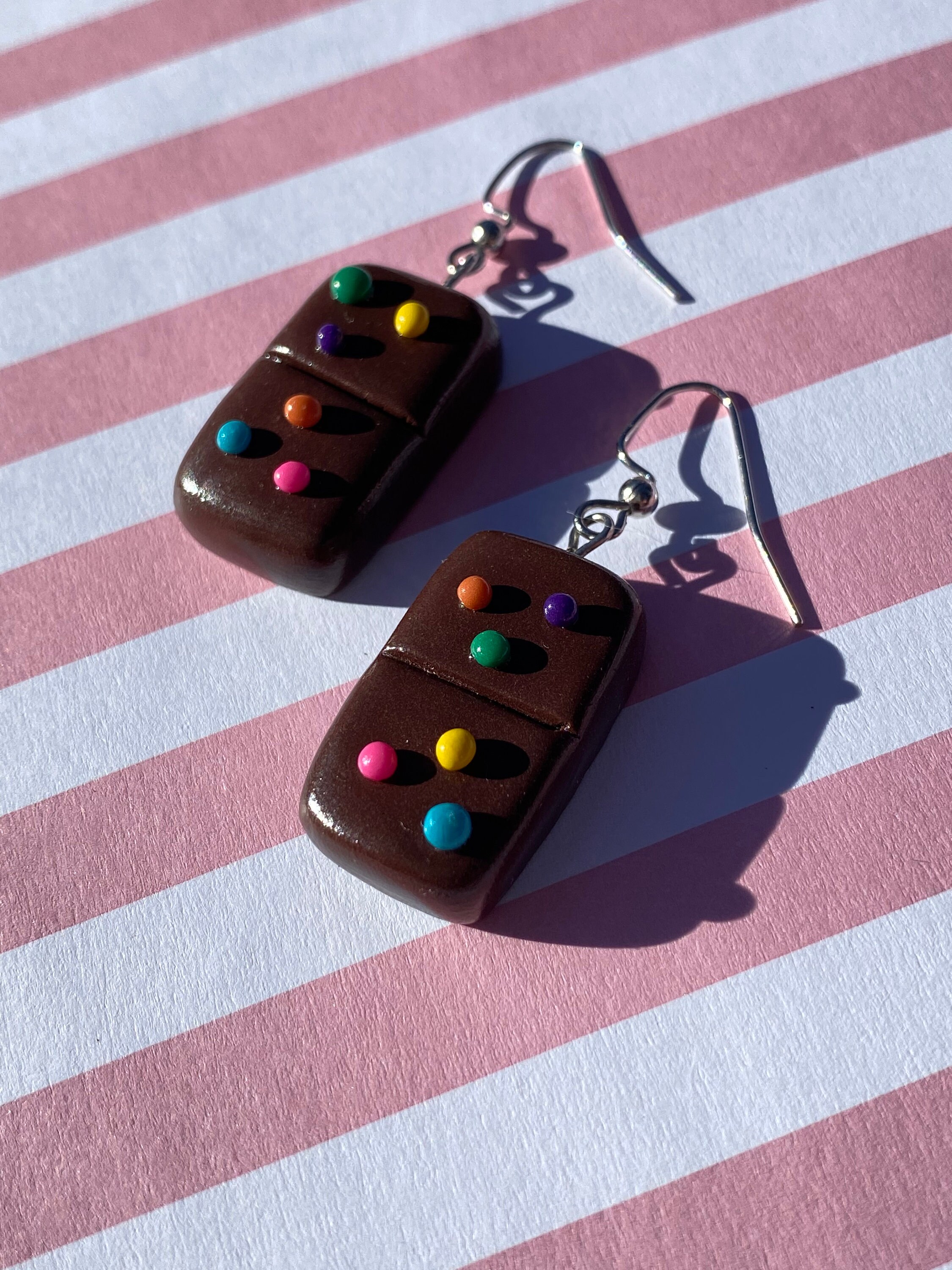 Cosmic Brownie Earrings Handmade Polymer Clay Etsy.de