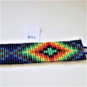 Handmade Huichol Style Beaded  Bracelet