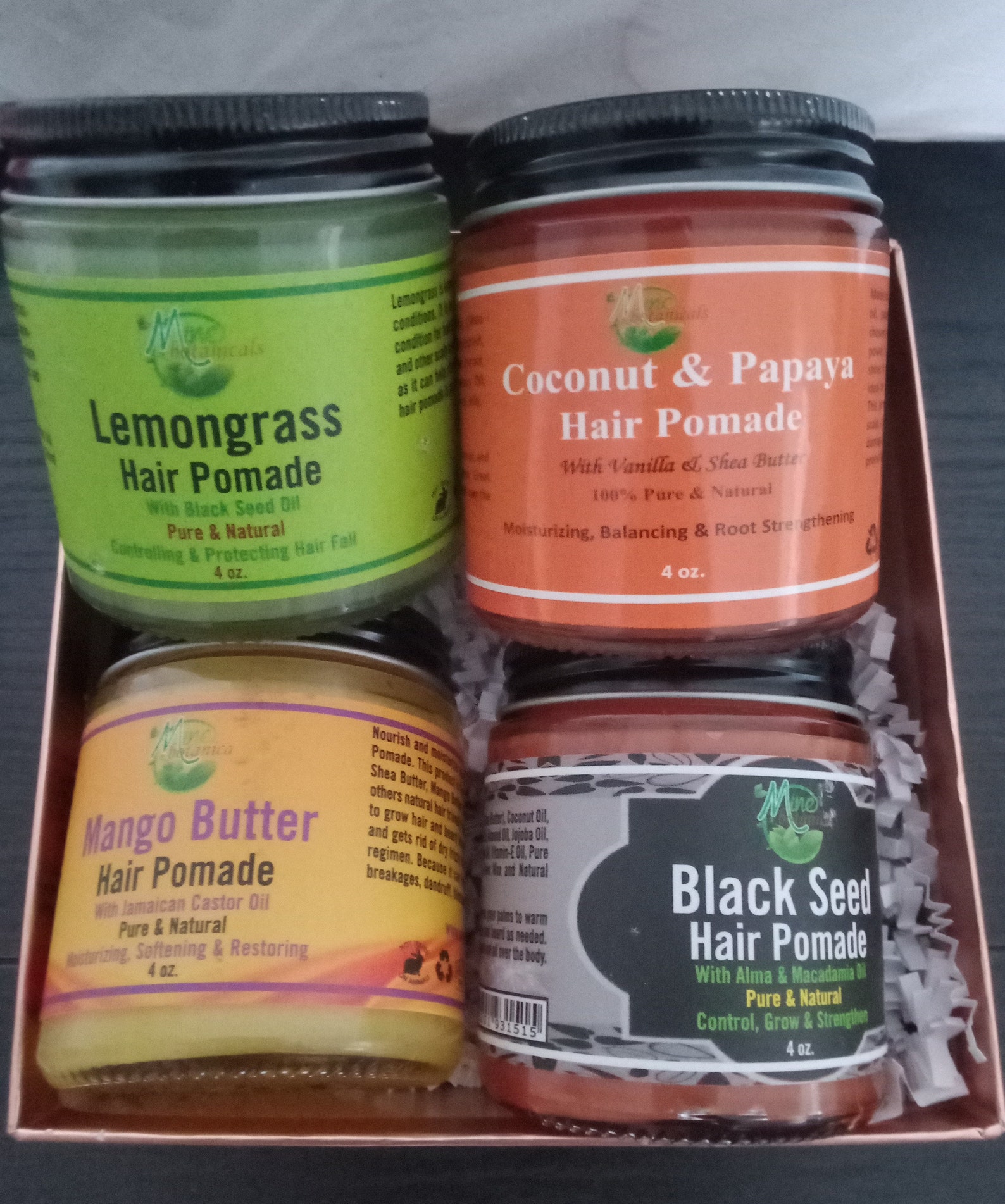 Organic Hair Pomade Lemongrass with Black Seed Oil Coconut & Etsy