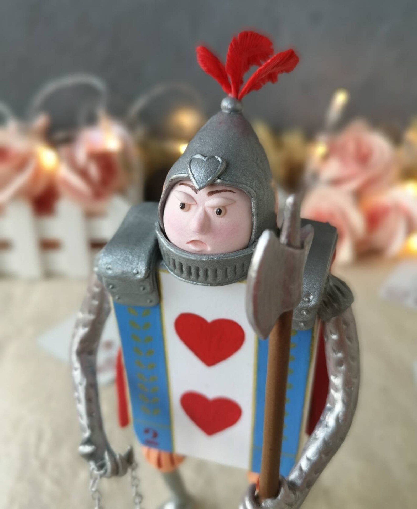 OOAK Reina de corazones soldado / Reina Roja guardián / Alicia Etsy