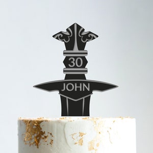 Sword Cake Topper,Hochzeit Tortendeko,Geburtstag Tortendeko,Geburtstag Torte Topper,Geburtstag Torte Topper,Schwert Tortendeko,B400