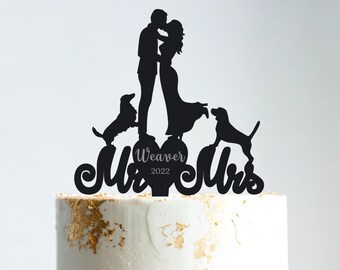Dachshund cake topper,beagle cake topper for wedding dog,wedding cake topper with dog,dog wedding cake topper,dachshund wedding topper,B49